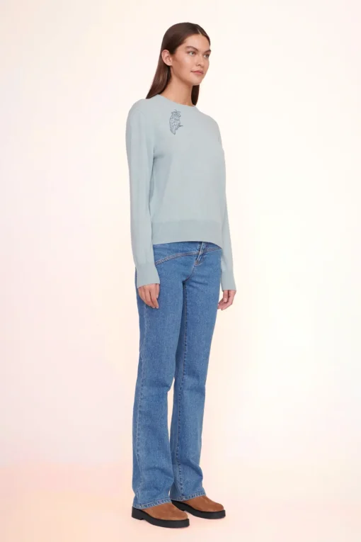 CUSTOM STAUD x C.BONZ CASHMERE SWEATER  LIGHT BLUE