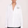 CUSTOM STAUD x C.BONZ CLASSIC OVERSIZED SHIRT  WHITE