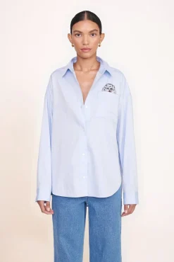 CUSTOM STAUD x C.BONZ CLASSIC OVERSIZED SHIRT  OXFORD BLUE