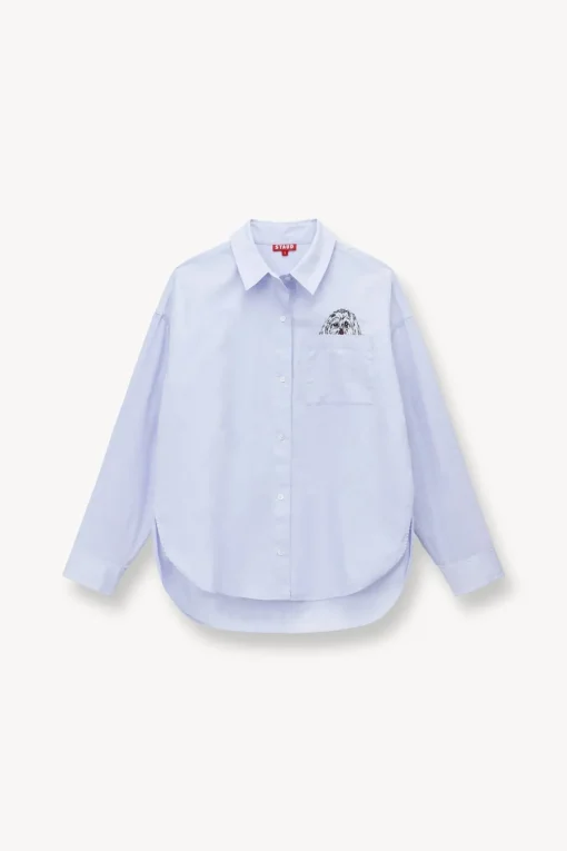 CUSTOM STAUD x C.BONZ CLASSIC OVERSIZED SHIRT  OXFORD BLUE