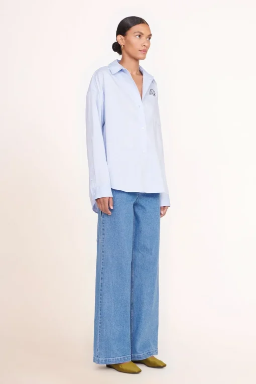 CUSTOM STAUD x C.BONZ CLASSIC OVERSIZED SHIRT  OXFORD BLUE