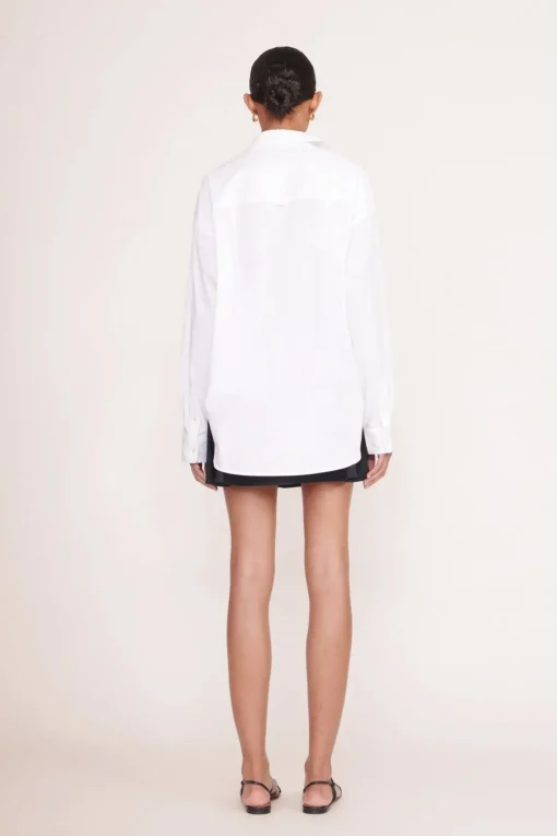 CUSTOM STAUD x C.BONZ CLASSIC OVERSIZED SHIRT  WHITE
