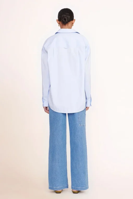 CUSTOM STAUD x C.BONZ CLASSIC OVERSIZED SHIRT  OXFORD BLUE