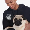 CUSTOM STAUD x C.BONZ HOODED SWEATSHIRT  BLACK