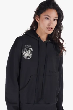 CUSTOM STAUD x C.BONZ HOODED SWEATSHIRT  BLACK