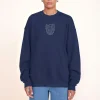 CUSTOM STAUD x C.BONZ OVERSIZED SWEATSHIRT  NAVY