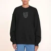 CUSTOM STAUD x C.BONZ OVERSIZED SWEATSHIRT  BLACK