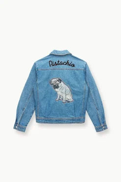 CUSTOM STAUD x C.BONZ OVERSIZED RYAN DENIM JACKET  MEDIUM WASH