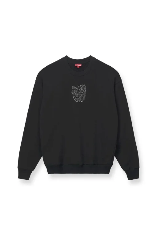 CUSTOM STAUD x C.BONZ OVERSIZED SWEATSHIRT  BLACK