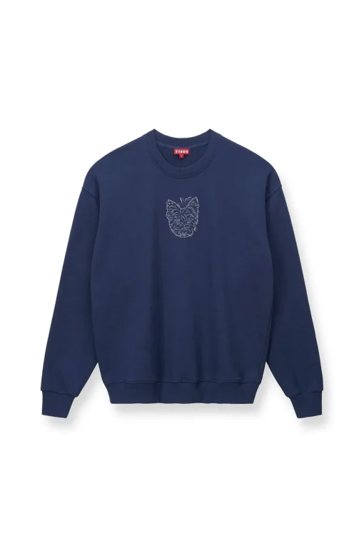 CUSTOM STAUD x C.BONZ OVERSIZED SWEATSHIRT  NAVY