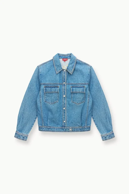 CUSTOM STAUD x C.BONZ OVERSIZED RYAN DENIM JACKET  MEDIUM WASH