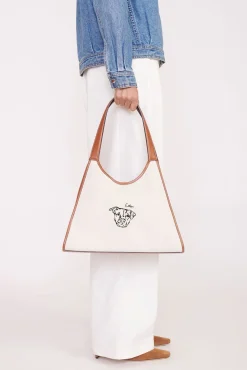 CUSTOM STAUD x C.BONZ SOFT REY BAG  CREAM TAN