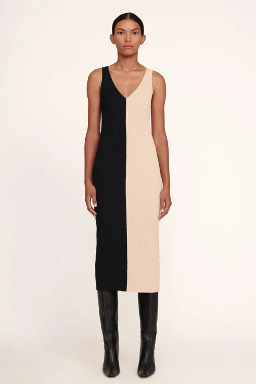 DANA DRESS  BUFF BLACK