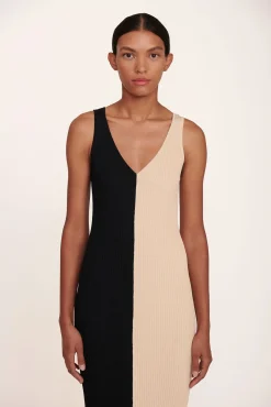 DANA DRESS  BUFF BLACK