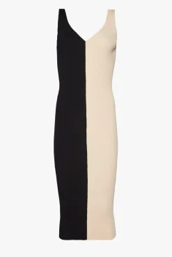 DANA DRESS  BUFF BLACK