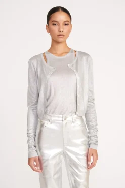 DEANNA CARDIGAN  SILVER