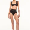 DECLAN HIGH RISE BIKINI BOTTOM  BLACK