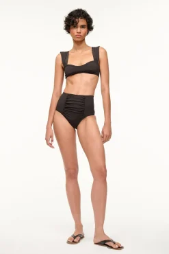 DECLAN HIGH RISE BIKINI BOTTOM  BLACK