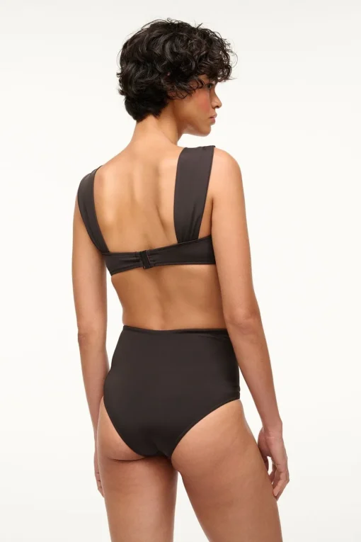 DECLAN HIGH RISE BIKINI BOTTOM  BLACK