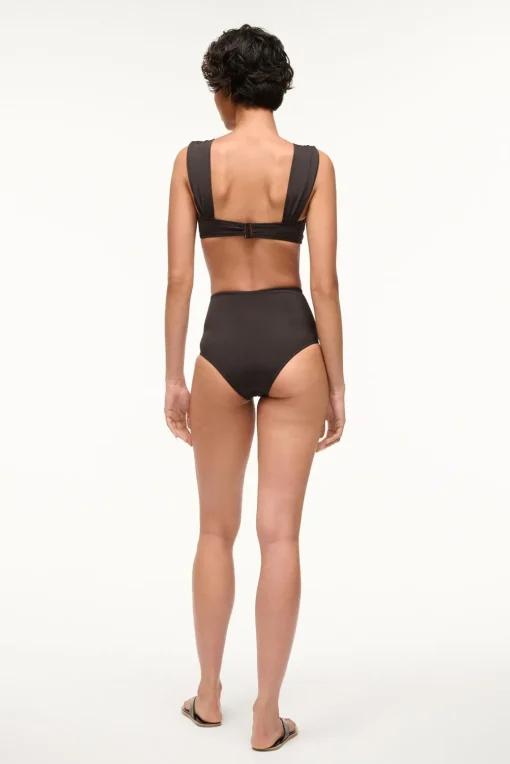 DECLAN HIGH RISE BIKINI BOTTOM  BLACK