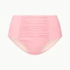 DECLAN HIGH RISE BIKINI BOTTOM  PEARL PINK