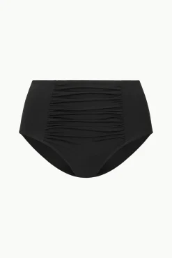 DECLAN HIGH RISE BIKINI BOTTOM  BLACK