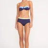 DEVON HIGH RISE BIKINI BOTTOM  NAVY COLORBLOCK
