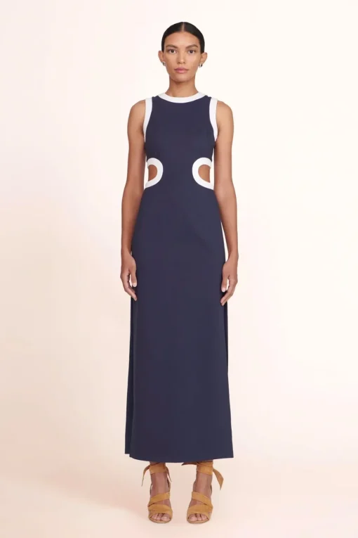 DOLCE DRESS  NAVY WHITE