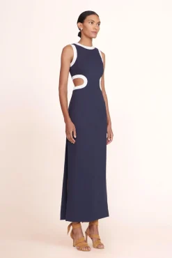 DOLCE DRESS NAVY WHITE