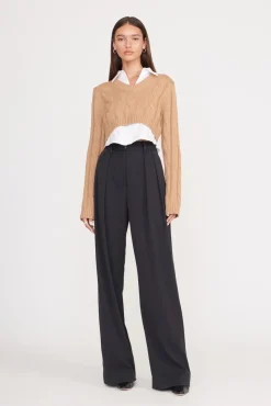 DUKE SWEATER  CAMEL WHITE
