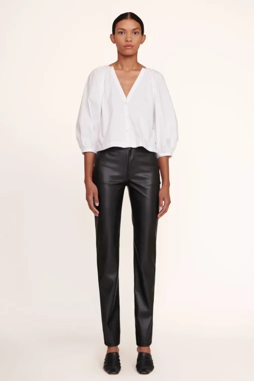 ELLIOT PANT  BLACK VEGAN LEATHER