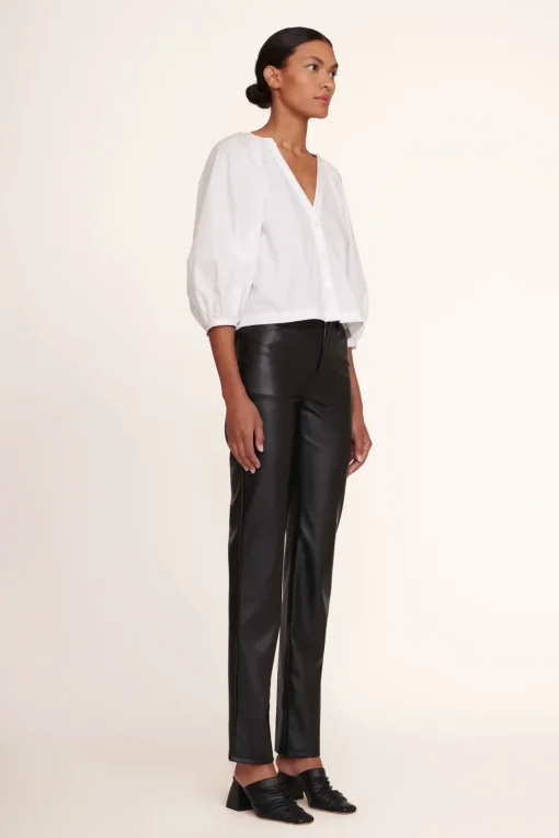 ELLIOT PANT  BLACK VEGAN LEATHER