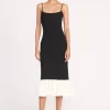 FARIDAH DRESS  BLACK IVORY