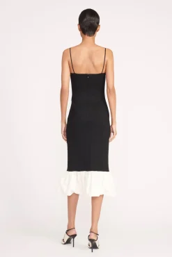 FARIDAH DRESS  BLACK IVORY