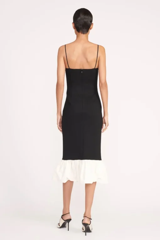 FARIDAH DRESS  BLACK IVORY