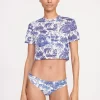 FERNANDA TOP  BLUE TOILE