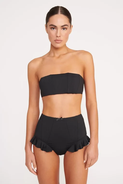 FLOURISH HIGH RISE BIKINI BOTTOM  BLACK