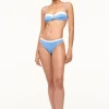 GEMMA BIKINI BOTTOM  AZURE WHITE