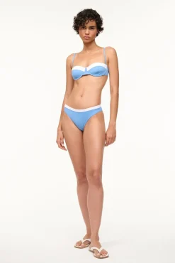 GEMMA BIKINI BOTTOM  AZURE WHITE