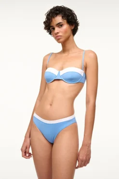 GEMMA BIKINI BOTTOM  AZURE WHITE