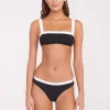 GEMMA BIKINI BOTTOM  BLACK WHITE