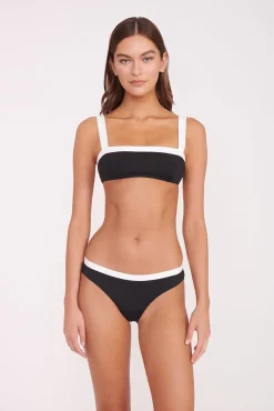 GEMMA BIKINI BOTTOM  BLACK WHITE