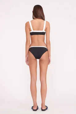 GEMMA BIKINI BOTTOM  BLACK WHITE