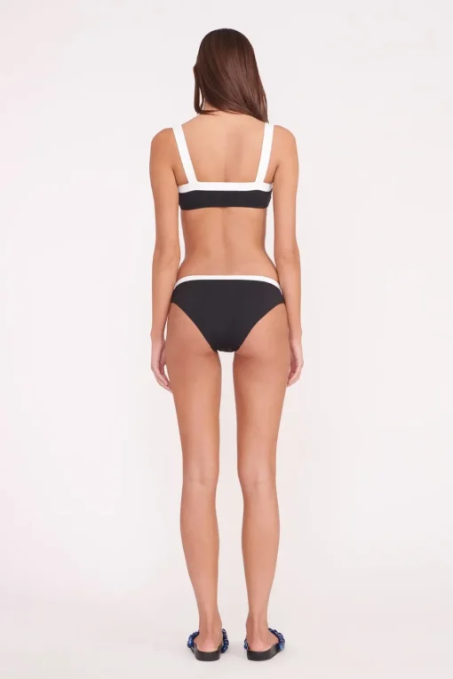 GEMMA BIKINI BOTTOM  BLACK WHITE