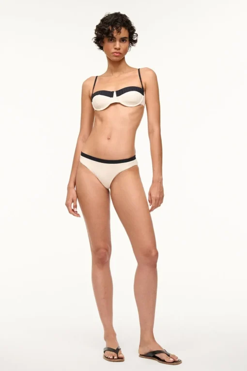GEMMA BIKINI BOTTOM  IVORY BLACK