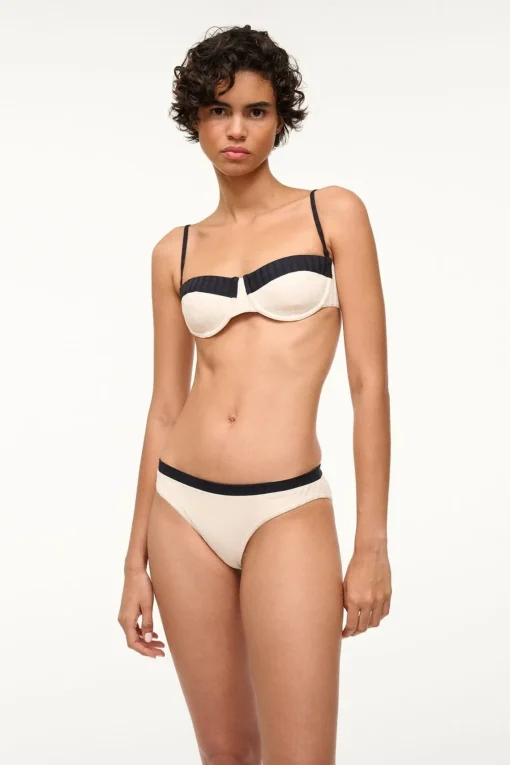 GEMMA BIKINI BOTTOM  IVORY BLACK