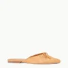 GINA MULE  CASHEW SUEDE