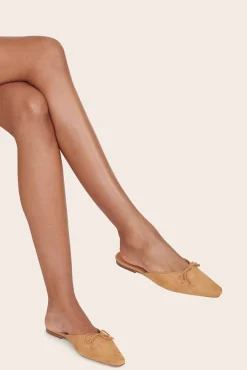 GINA MULE  CASHEW SUEDE