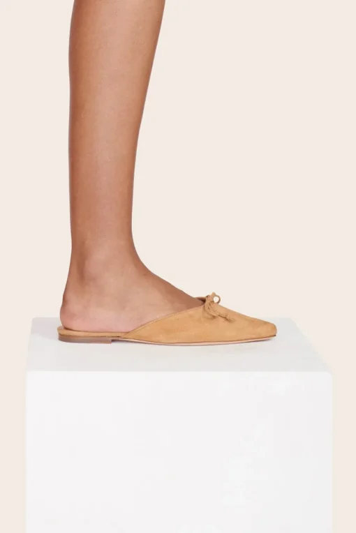 GINA MULE  CASHEW SUEDE