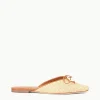 GINA MULE  NATURAL RAFFIA